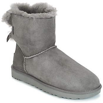 Boty Ženy Kotníkové boty UGG MINI BAILEY BOW II Šedá