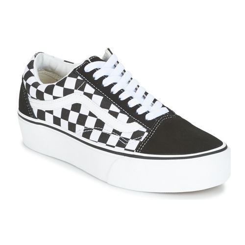 Boty Ženy Nízké tenisky Vans OLD SKOOL PLATFORM Černá / Bílá