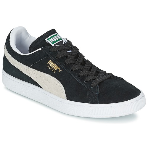 Schuhe Sneaker Low Puma SUEDE CLASSIC Schwarz / Weiss