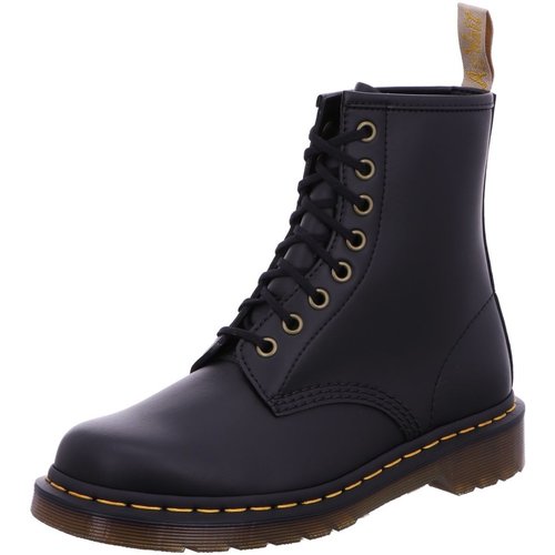 Schuhe Damen Stiefel Dr. Martens Stiefeletten Vegan 1460 Black Felix Rub Off 14045001-2 Schwarz