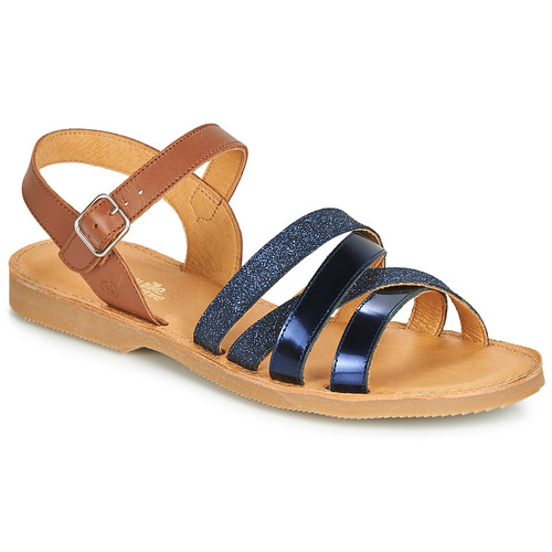 Schuhe Mädchen Sandalen / Sandaletten Citrouille et Compagnie JOLICOTE Marine / Camel