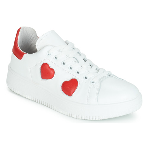 Schuhe Damen Sneaker Low Yurban JIBOUILLE Weiss