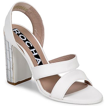 Schuhe Damen Sandalen / Sandaletten Rochas RO18244 Weiss