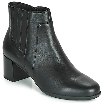 Schuhe Damen Low Boots Geox NEW ANNYA MID Schwarz