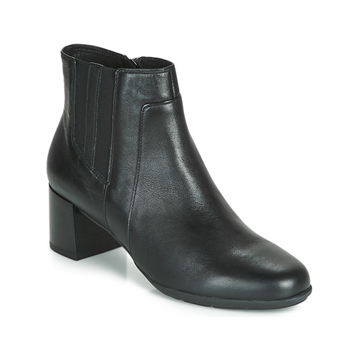 Schuhe Damen Low Boots Geox NEW ANNYA MID Schwarz