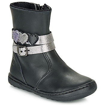 Schuhe Mädchen Boots Citrouille et Compagnie LOMINE Schwarz