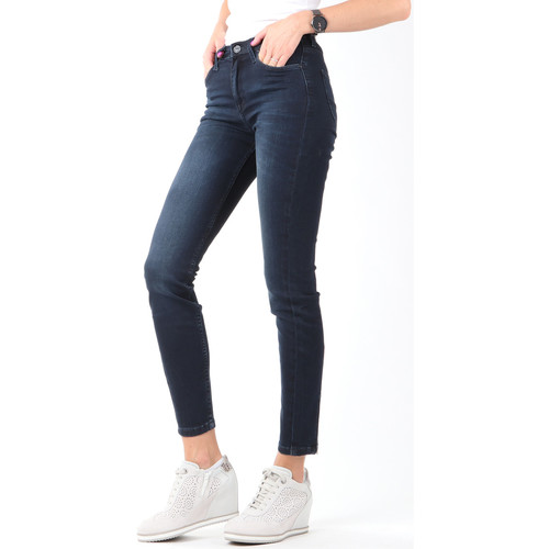 Kleidung Damen Röhrenjeans Lee Jeanshose  Scarlett High Crop Skinny Cropped L32BAIFA Blau