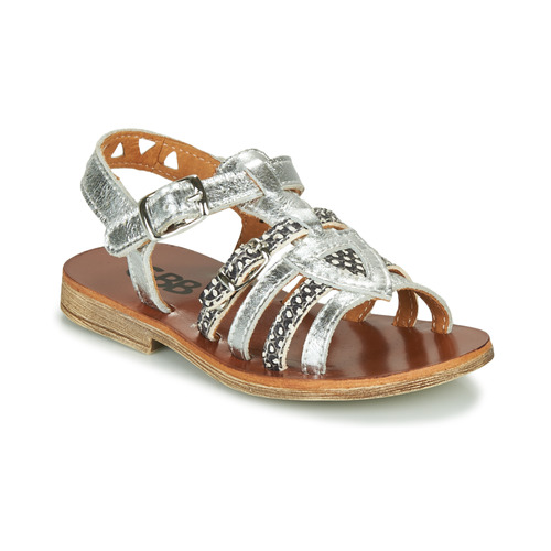 Schuhe Mädchen Sandalen / Sandaletten GBB FANNI Silbern