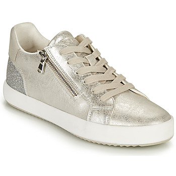 Schuhe Damen Sneaker Low Geox D BLOMIEE Silbern