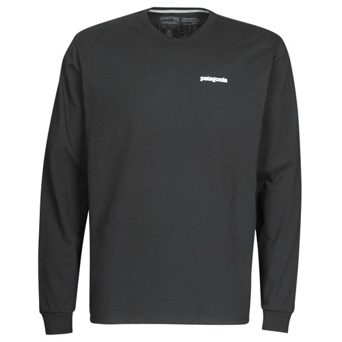 Kleidung Herren Langarmshirts Patagonia M'S L/S P-6 LOGO RESPONSIBILI-TEE Schwarz