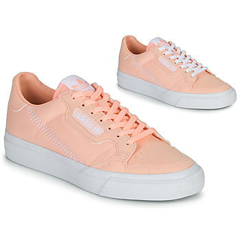 Schuhe Mädchen Sneaker Low adidas Originals CONTINENTAL VULC J Rosa