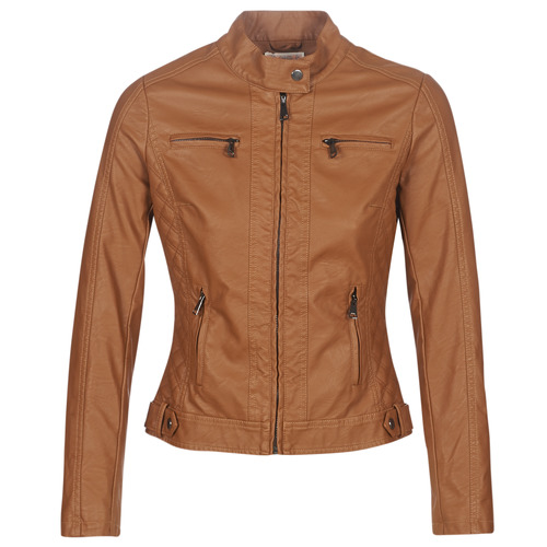 Kleidung Damen Lederjacken / Kunstlederjacken Moony Mood PUIR Camel