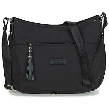 Taschen Damen Handtasche LANCASTER BASIC POMPON 38 Schwarz