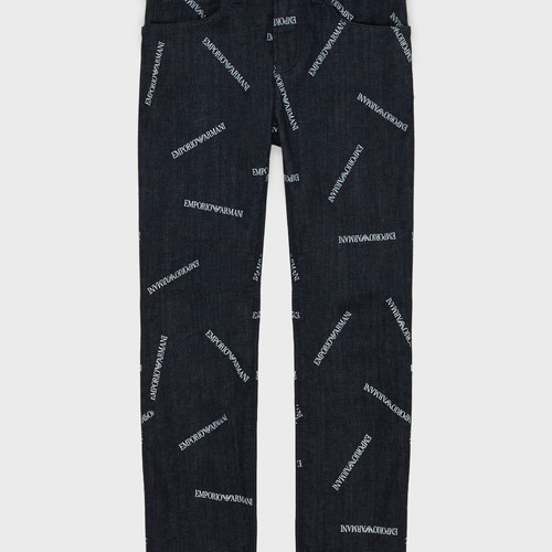 Kleidung Jungen Straight Leg Jeans Emporio Armani Adil Blau