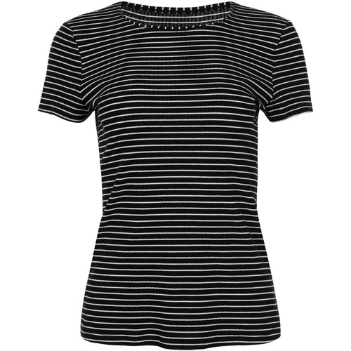 Kleidung Damen T-Shirts Lisca Kurzarm-T-Shirt Romance  Cheek Schwarz