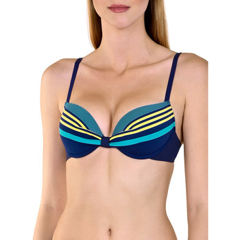 Kleidung Damen Bikini Ober- und Unterteile Lisca Push-up-Badeanzug Top Dominica Blau