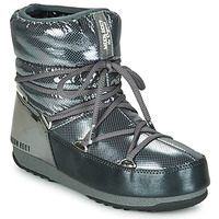 Schuhe Damen Schneestiefel Moon Boot MOON BOOT LOW SAINT MORITZ WP Grau