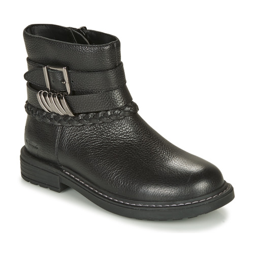 Schuhe Mädchen Boots Geox ECLAIR Schwarz