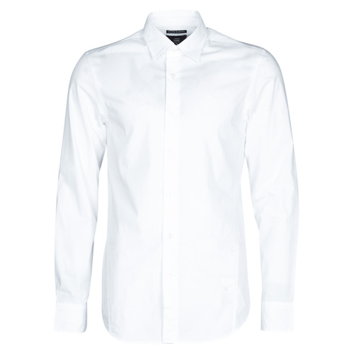 Kleidung Herren Langärmelige Hemden G-Star Raw DRESSED SUPER SLIM SHIRT LS Weiss