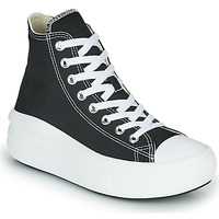 Schuhe Damen Sneaker High Converse Chuck Taylor All Star Move Canvas Color Hi Schwarz