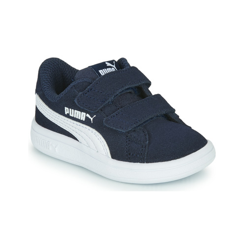 Schuhe Jungen Sneaker Low Puma SMASH INF Marine / Weiss