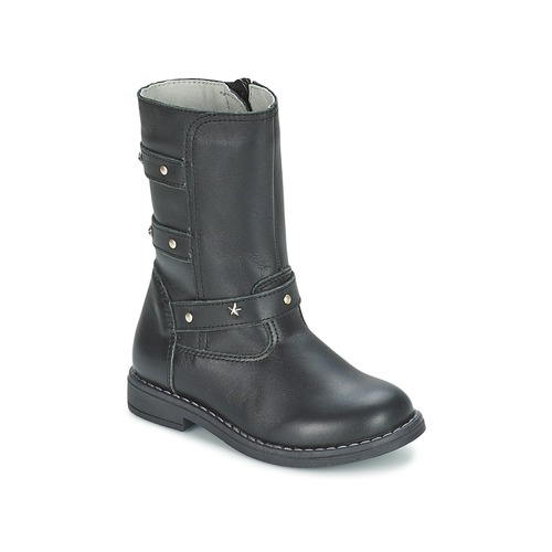 Schuhe Mädchen Klassische Stiefel Citrouille et Compagnie ELZA Schwarz