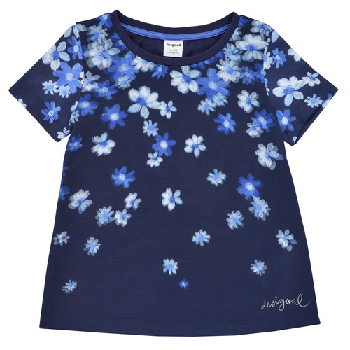 Kleidung Mädchen T-Shirts Desigual 21SGTK37-5000 Marine