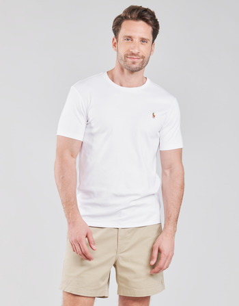 Polo Ralph Lauren T-SHIRT AJUSTE COL ROND EN PIMA COTON LOGO PONY PLAYER MULTICOLO