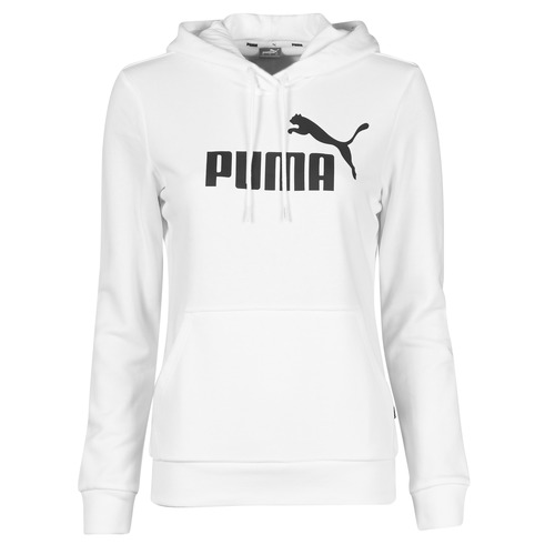 Kleidung Damen Sweatshirts Puma ESS LOGO HOODY TR Weiss