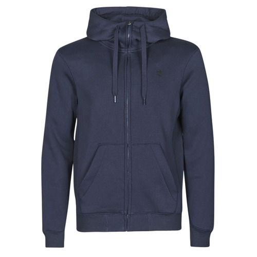 Kleidung Herren Sweatshirts G-Star Raw PREMIUM BASIC HOODED ZIP SWEATER Marine