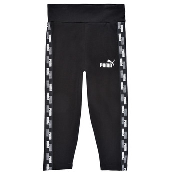 Kleidung Mädchen Leggings Puma GIRL TAPE LEGGING Schwarz