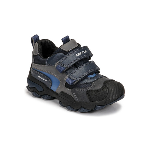 Schuhe Jungen Boots Geox BULLER ABX Marine / Grau