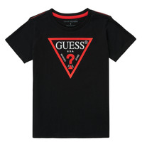 Kleidung Jungen T-Shirts Guess THOLMA Schwarz