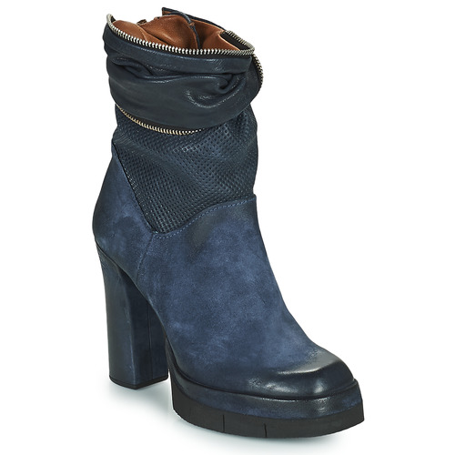 Schuhe Damen Low Boots Airstep / A.S.98 BLOC ZIP Blau