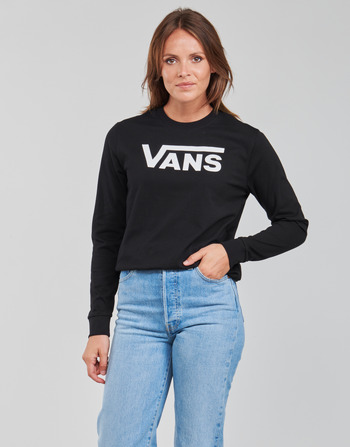 Kleidung Damen Langarmshirts Vans FLYING V CLASSIC LS BF Schwarz