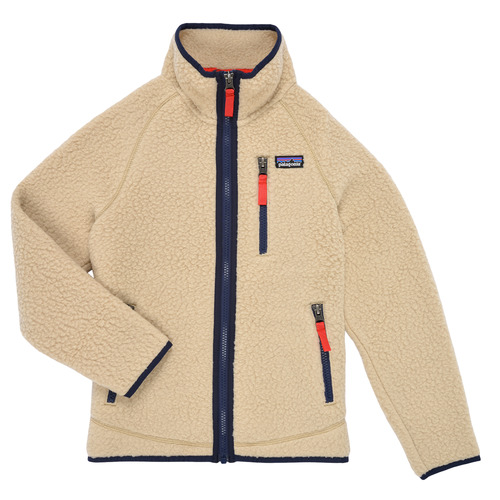 Kleidung Kinder Fleecepullover Patagonia RETRO PILE JACKET Beige