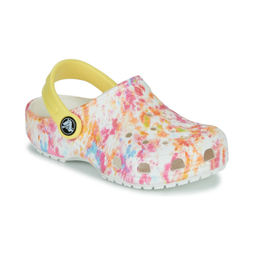 Schuhe Mädchen Pantoletten / Clogs Crocs CLASSIC CLOG  creative dye Weiss