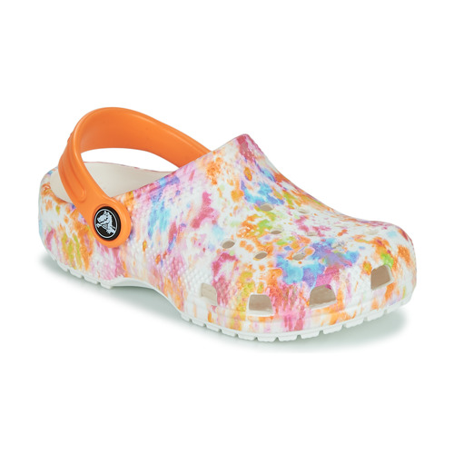 Schuhe Mädchen Pantoletten / Clogs Crocs CLASSIC CLOG  creative dye Weiss