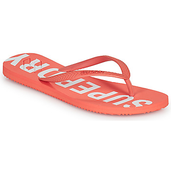 Schuhe Damen Zehensandalen Superdry Code Essential Flip Flop Korallenrot