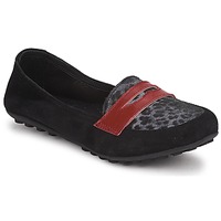 Schuhe Mädchen Slipper Mod'8 CELEMOC JUNIOR Schwarz / Leopard / Rot