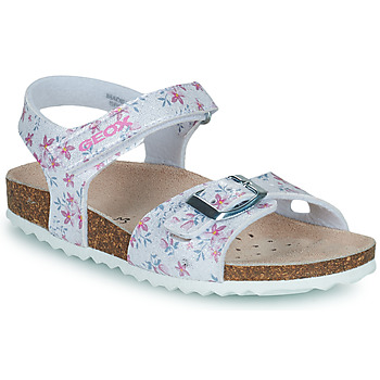 Schuhe Mädchen Sandalen / Sandaletten Geox J ADRIEL GIRL C Silbern