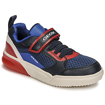 Schuhe Jungen Sneaker Low Geox J GRAYJAY BOY Blau / Rot