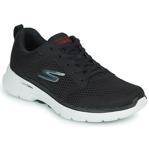 Schuhe Herren Sneaker Low Skechers GO WALK 6 Schwarz