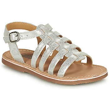 Schuhe Mädchen Sandalen / Sandaletten Citrouille et Compagnie MAYANA Silbern