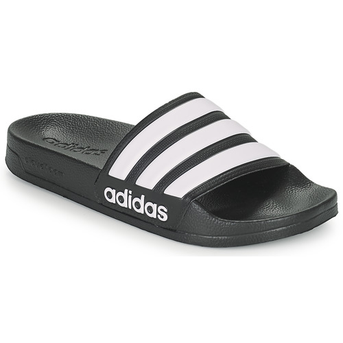 Schuhe Pantoletten adidas Performance ADILETTE SHOWER Schwarz / Weiss