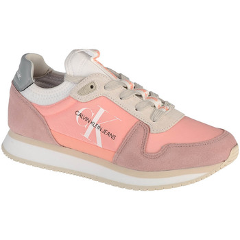 Schuhe Damen Sneaker Low Calvin Klein Jeans Runner Laceup Rosa