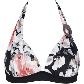 Kleidung Damen Bikini Ober- und Unterteile Lisca Vorgeformtes Bikini-Top ohne Bügel Hawaii Schwarz