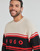 Kleidung Herren Pullover HUGO Sopid Schwarz / Beige / Rot