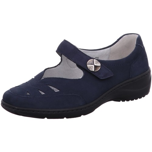 Schuhe Damen Slipper Waldläufer Slipper Kya Mary-Jane Schuhe marine 607309 607309 191 217 Blau