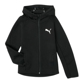 Kleidung Jungen Sweatshirts Puma EVOSTRIPE CORE FZ HOODIE Schwarz